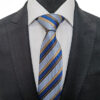 Blue And Brown Stripe Tie - Image 2