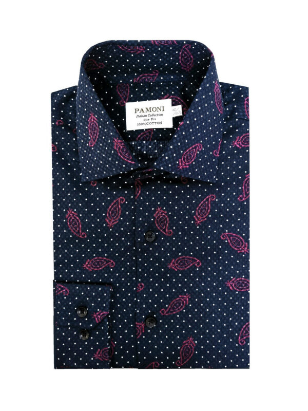 Paisley Dots Slim Fit Shirt - Image 2