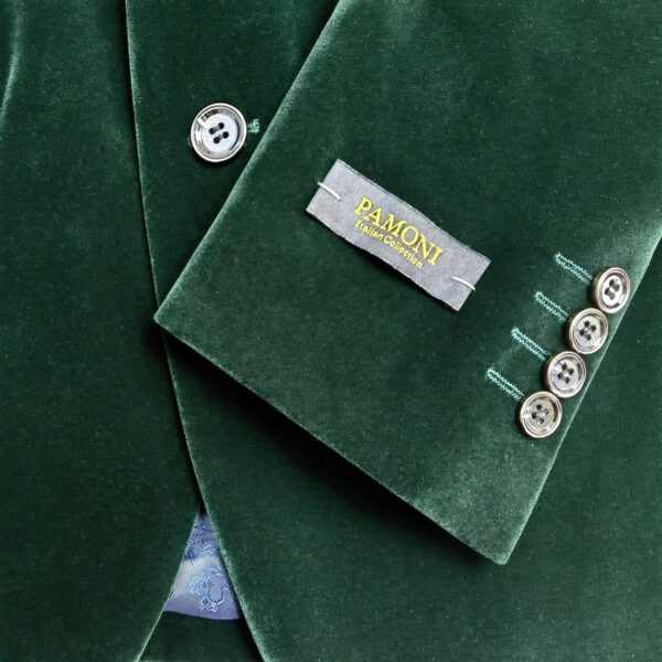 Green Velvet Blazer - Image 3