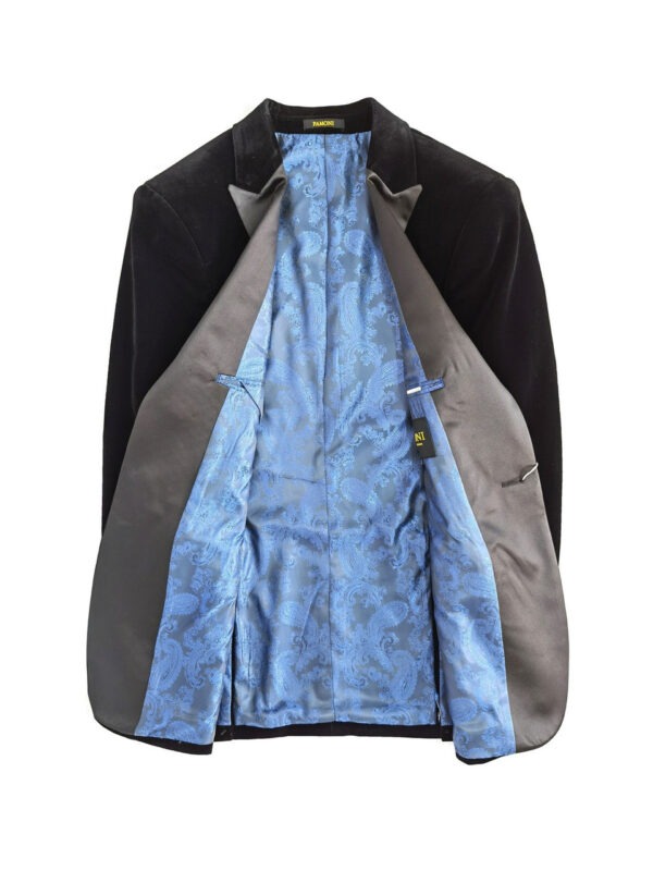 Black Velvet Dinner Blazer - Image 2