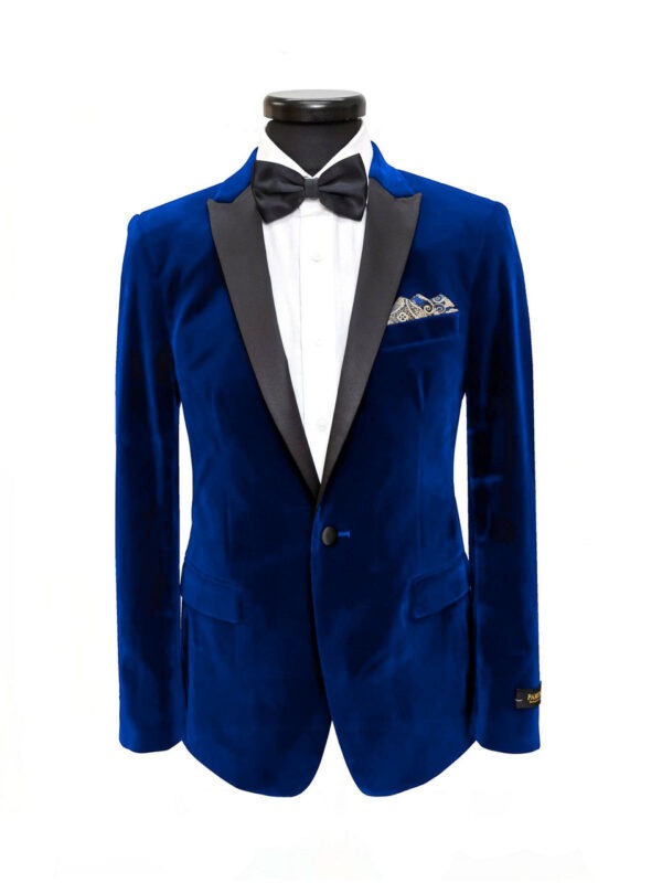 Royal Blue Velvet Dinner Jacket