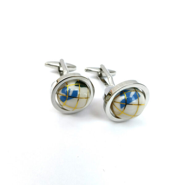 Cream Globe Cufflinks