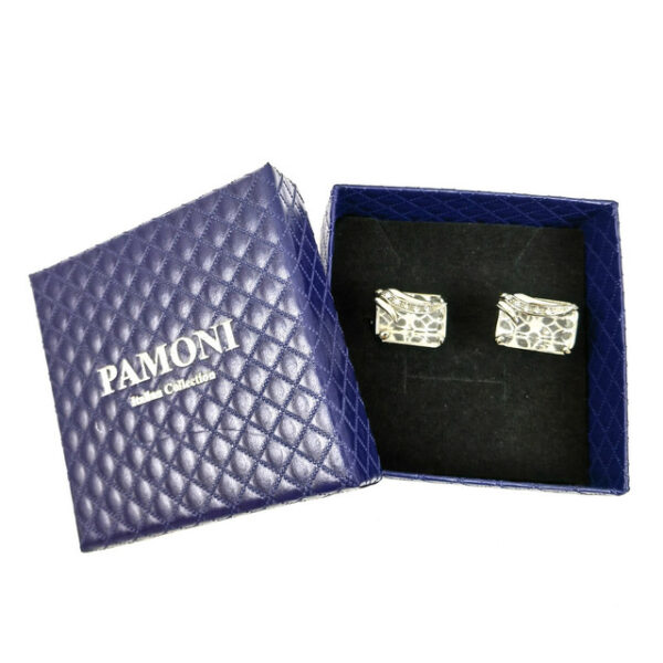Silver Wing Design Rectangular Cufflinks - Image 2