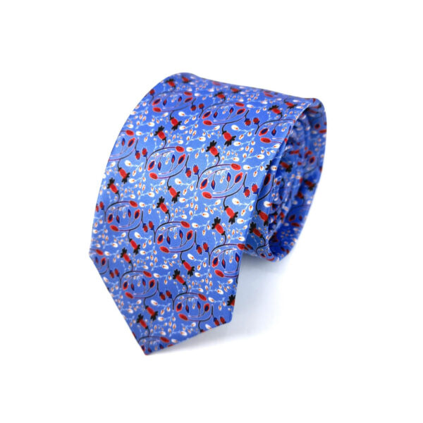 Blue Floral Tie