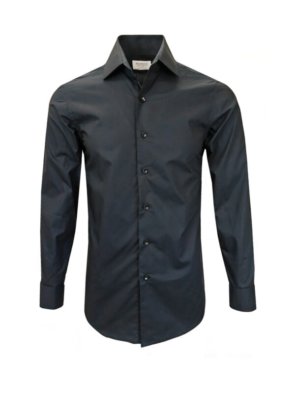 Plain Black Slim Fit Shirt
