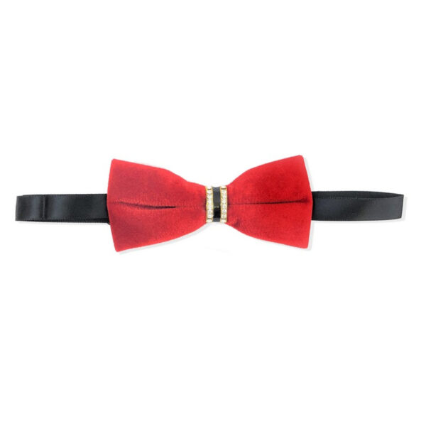 Slim Velvet Bow Tie (2 Colours) - Image 3