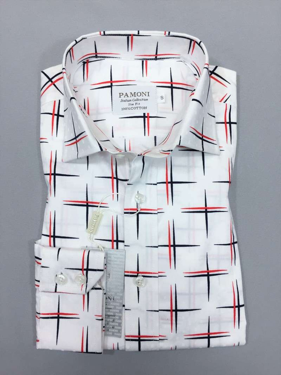 White-Navyred-Cross-Design-Slim-Fit-Shirt_4290__25201