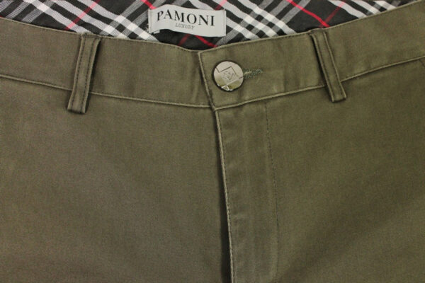 Khaki Stretch Slim Fit Chino - Image 3