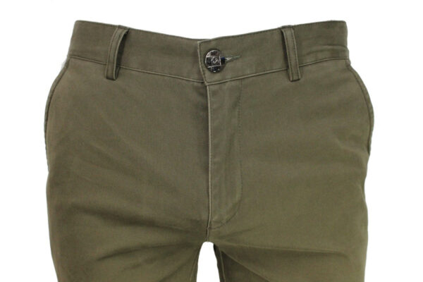 Khaki Stretch Slim Fit Chino - Image 4
