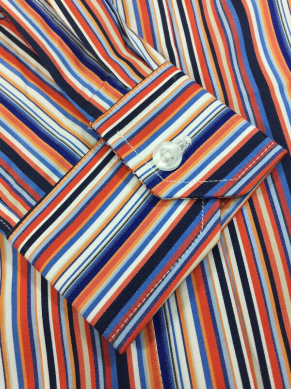 Multi Colour Stripes Fitted Shirt - Image 2