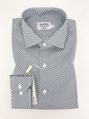 White Wavy Line Shirt