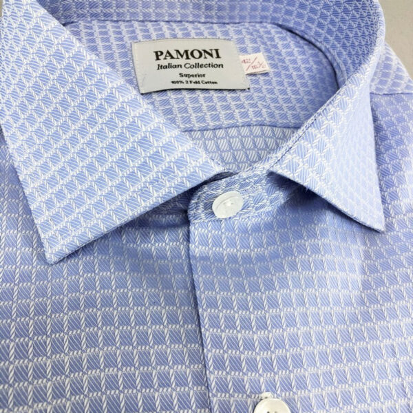 Sky Blue Check Shirt - Image 2
