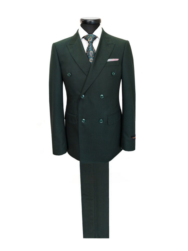 Green Double Breasted Suit