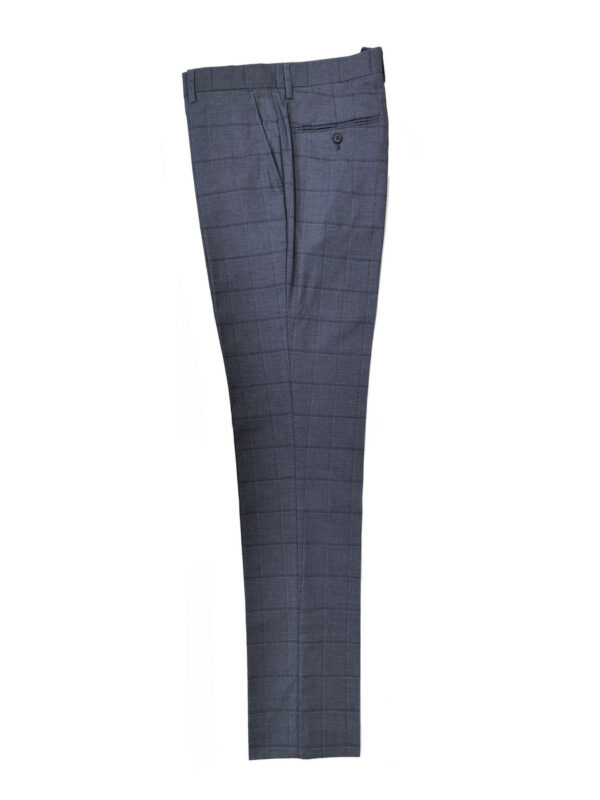 Grey Check Two Button 3-Piece Suit - Image 3