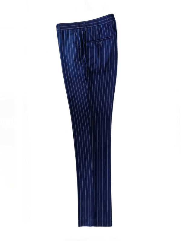 Blue Stripe 2 Button 3-Piece Suit - Image 5