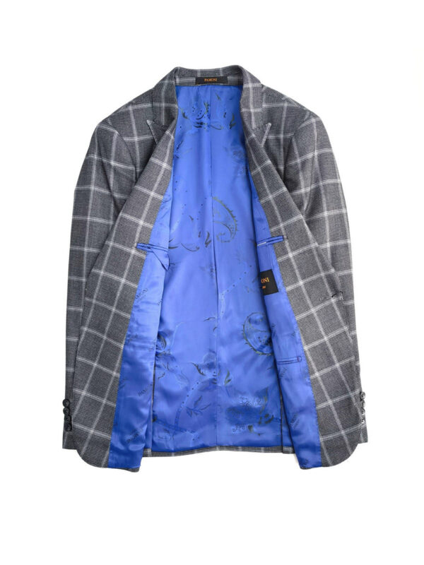 Grey Check Houndstooth 3-Piece Suit - Image 3