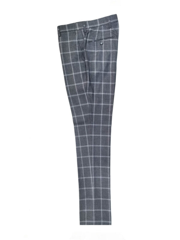 Grey Check Houndstooth 3-Piece Suit - Image 5