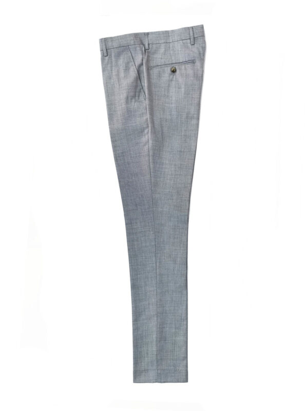 Light Grey Sharkskin 3-Piece Suit - Image 2