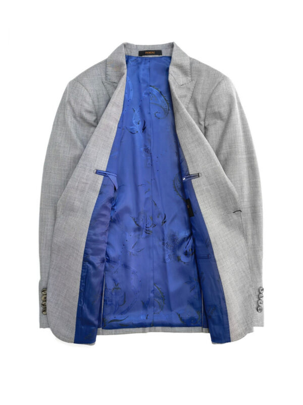 Light Grey Sharkskin 3-Piece Suit - Image 3