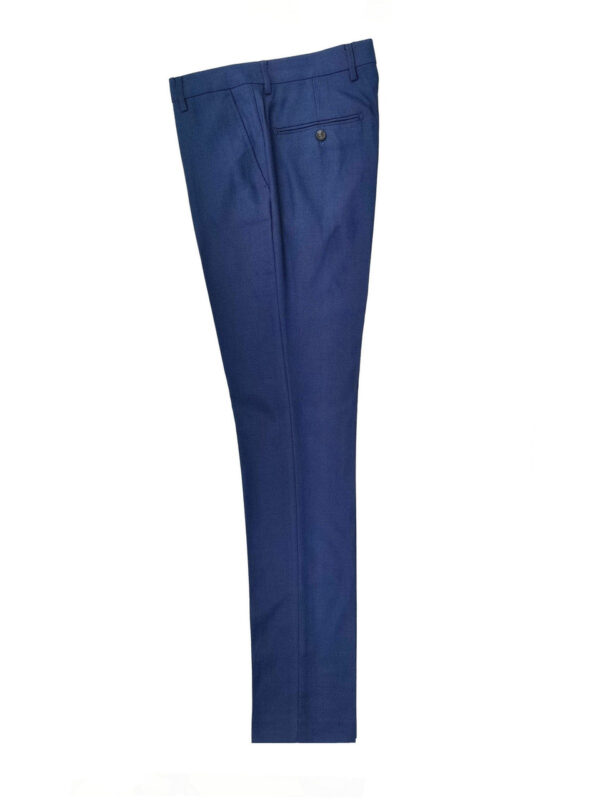 Marine Blue Birdseye Slim Fit Suit - Image 3