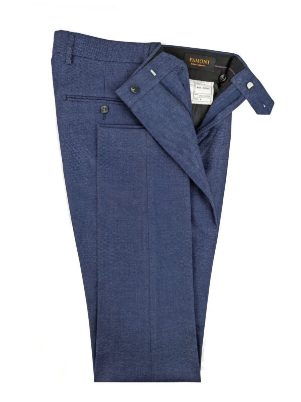 Mid Blue Birdseye 3-Piece Suit - Image 4