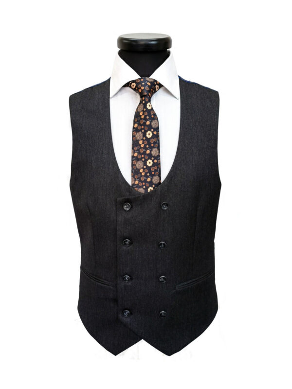 Charcoal 3-Piece Slim Fit Suit - Image 2