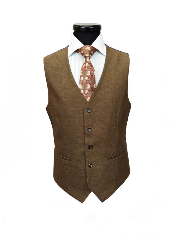 Gold Brown 3-Piece Suit - Image 2