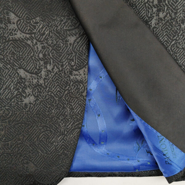 Black Floral Style 3-Piece Tuxedo - Image 3
