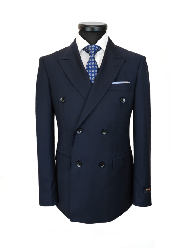 Dark Navy Double Breasted Suit - Image 3